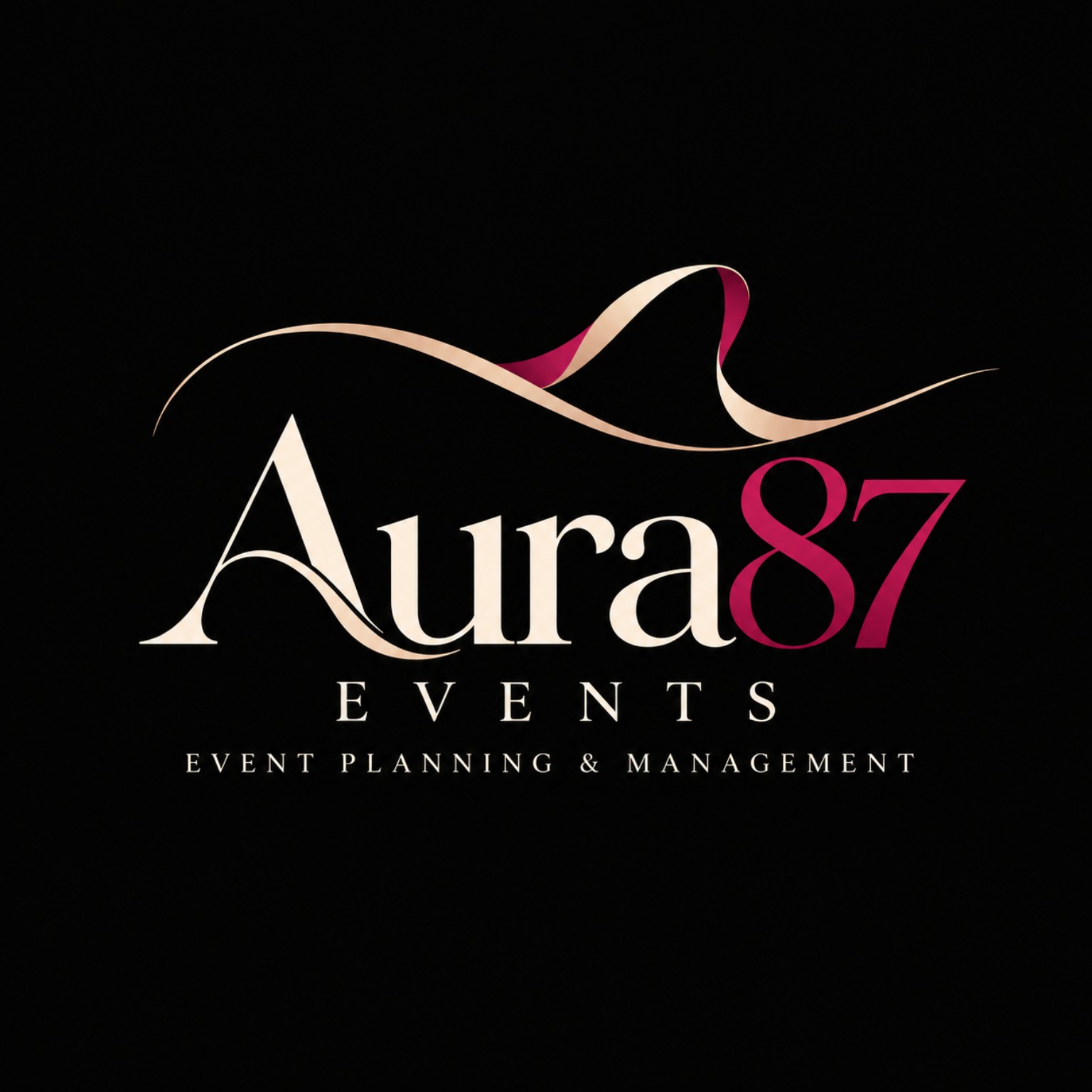 Aura87 Events — ribbon logo